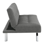 Futon con gambe in acciaio inossidabile