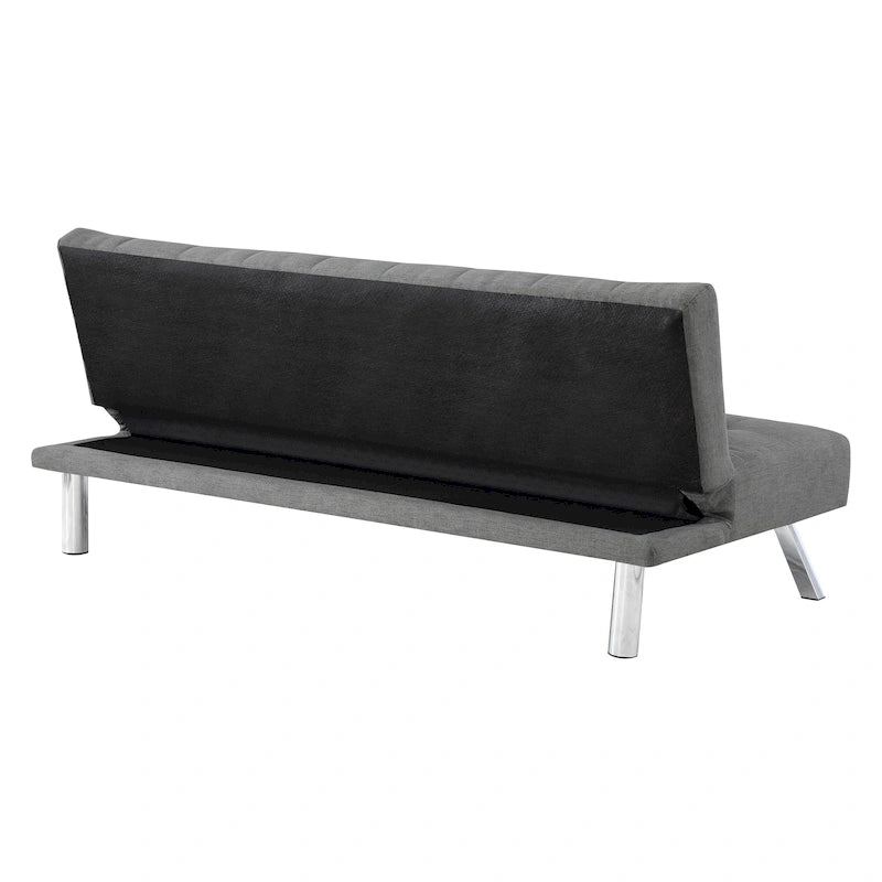 Futon con gambe in acciaio inossidabile