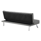 Futon con gambe in acciaio inossidabile