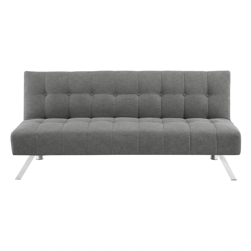 Futon con gambe in acciaio inossidabile