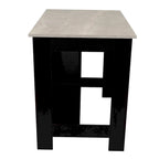 Isola da cucina in legno a 3 ripiani in stile casual