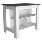 Isola da cucina in legno a 3 ripiani in stile casual