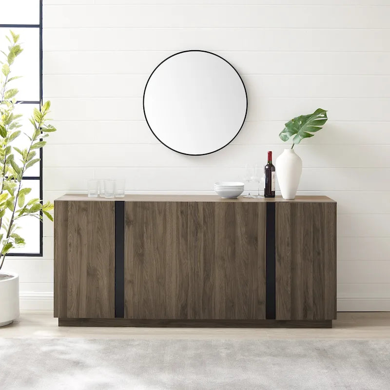 Credenza minimale a 4 ante da 70 pollici