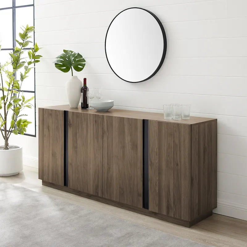 Credenza minimale a 4 ante da 70 pollici