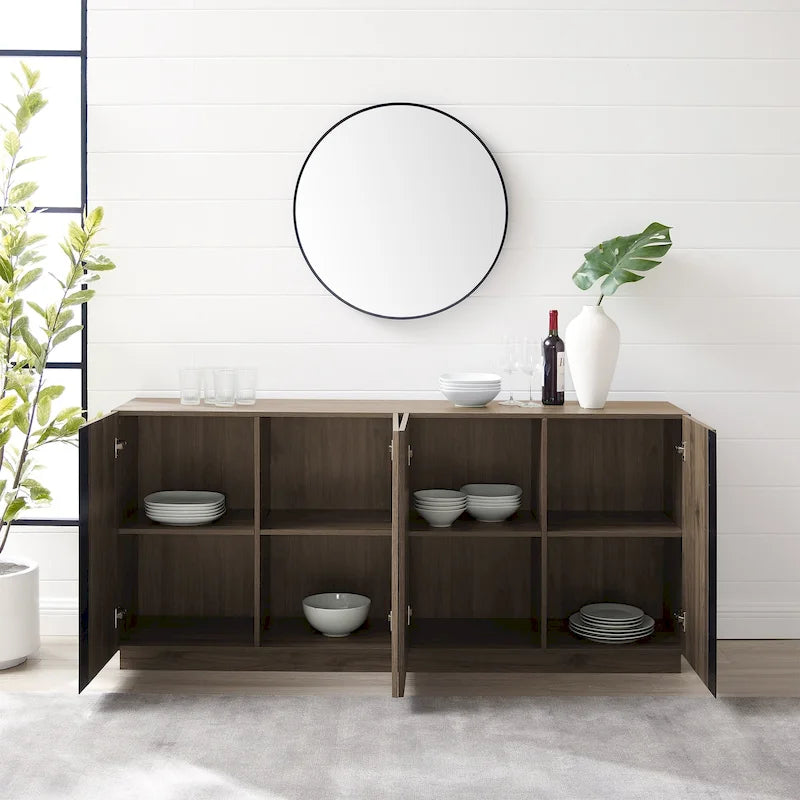 Credenza minimale a 4 ante da 70 pollici