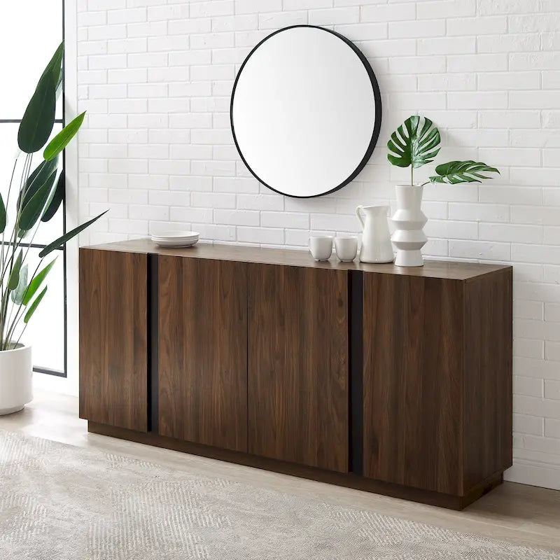 Credenza minimale a 4 ante da 70 pollici