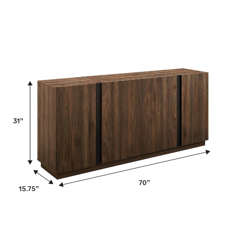 Credenza minimale a 4 ante da 70 pollici