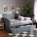 Divano letto stile cottage/rustico, una piazza e mezza, con letto estraibile singolo