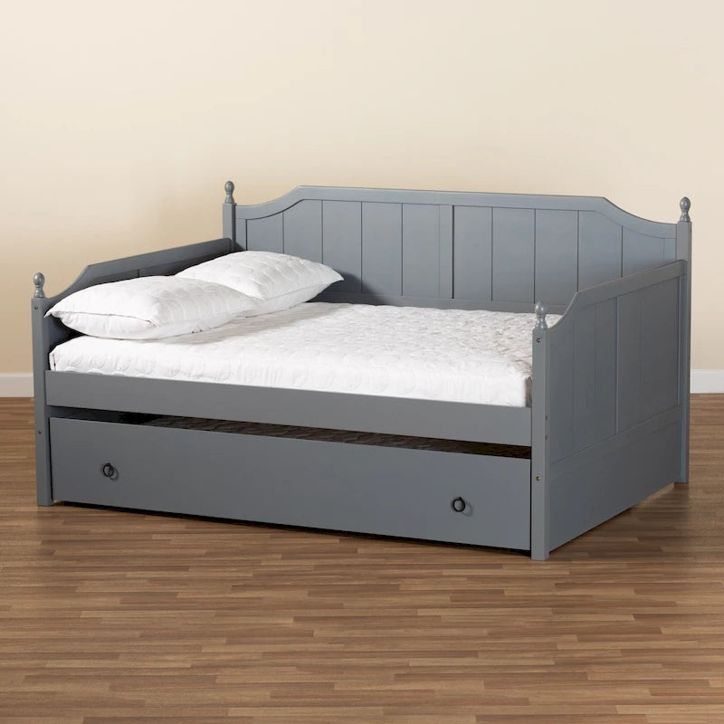 Divano letto stile cottage/rustico, una piazza e mezza, con letto estraibile singolo