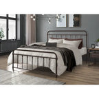 Letto a piattaforma in metallo