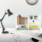 Organizzatore da scrivania retrò a 3 scomparti in legno bianco