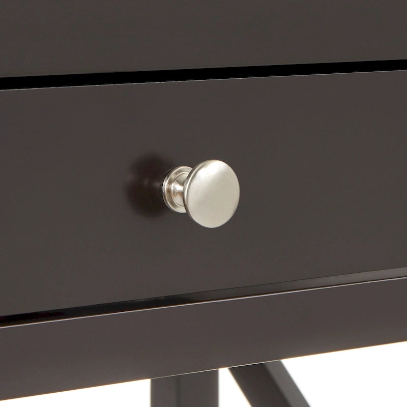 Scrivania rustica in legno con montanti a X