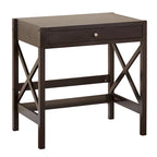 Scrivania rustica in legno con montanti a X