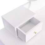 Moderna Toeletta da Trucco a 4 Cassetti con Specchio e Luci