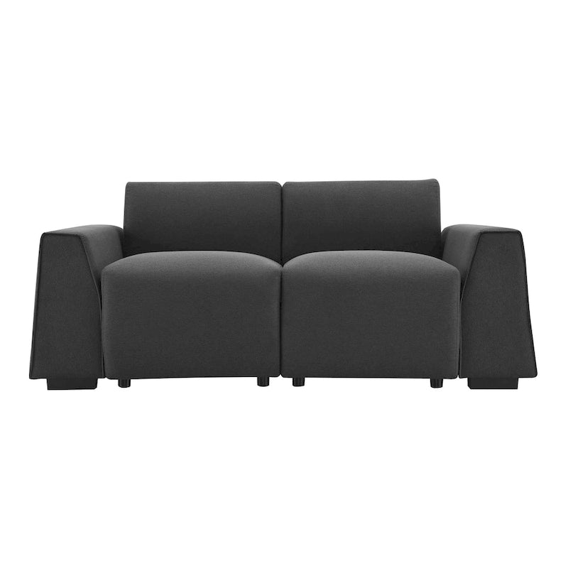 Divano moderno in tessuto di lino 71*35.5, elegante e minimalista 2-3 posti, facile da installare, squisito divanetto