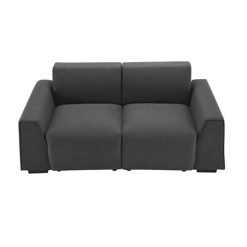 Divano moderno in tessuto di lino 71*35.5, elegante e minimalista 2-3 posti, facile da installare, squisito divanetto