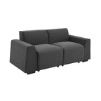 Divano moderno in tessuto di lino 71*35.5, elegante e minimalista 2-3 posti, facile da installare, squisito divanetto