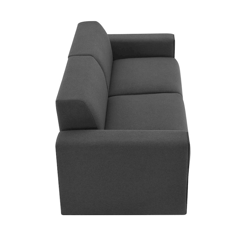 Divano moderno in tessuto di lino 71*35.5, elegante e minimalista 2-3 posti, facile da installare, squisito divanetto