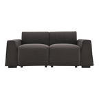 Divano moderno in tessuto di lino 71*35.5, elegante e minimalista 2-3 posti, facile da installare, squisito divanetto