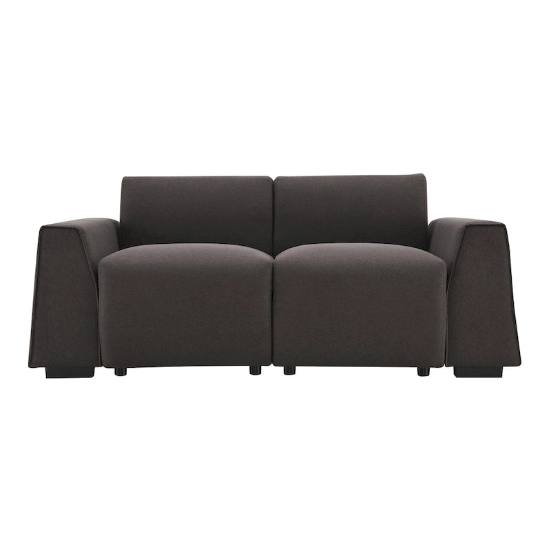 Divano moderno in tessuto di lino 71*35.5, elegante e minimalista 2-3 posti, facile da installare, squisito divanetto