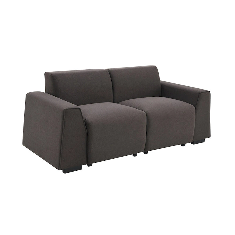 Divano moderno in tessuto di lino 71*35.5, elegante e minimalista 2-3 posti, facile da installare, squisito divanetto