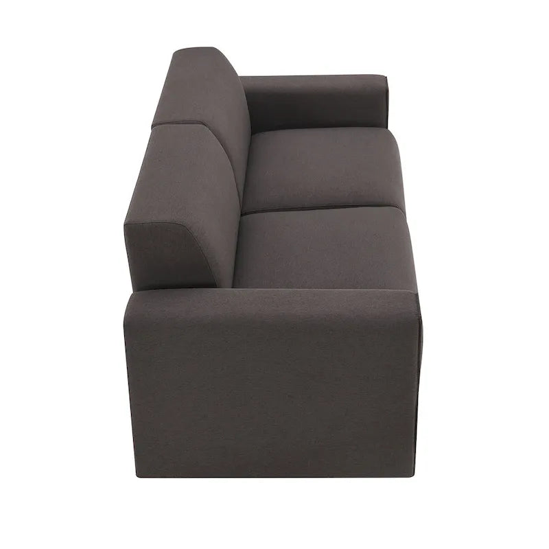 Divano moderno in tessuto di lino 71*35.5, elegante e minimalista 2-3 posti, facile da installare, squisito divanetto