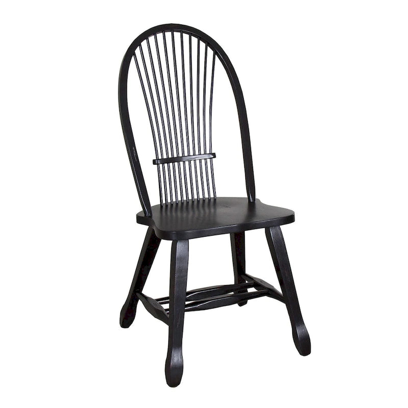 Sedia da pranzo Rustica Black Sheaf Back (confezione da 2)