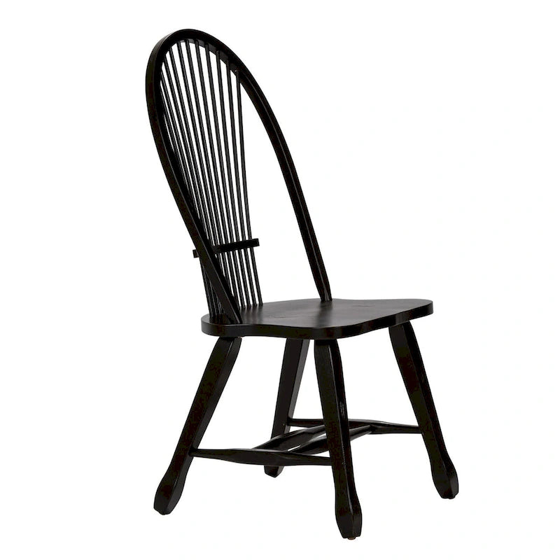 Sedia da pranzo Rustica Black Sheaf Back (confezione da 2)