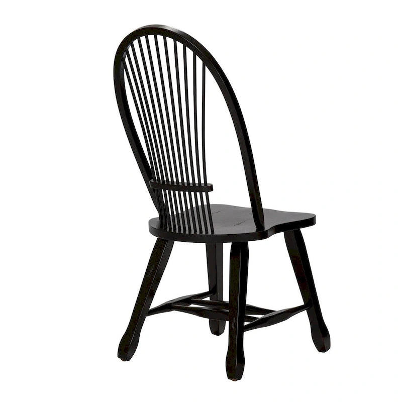 Sedia da pranzo Rustica Black Sheaf Back (confezione da 2)