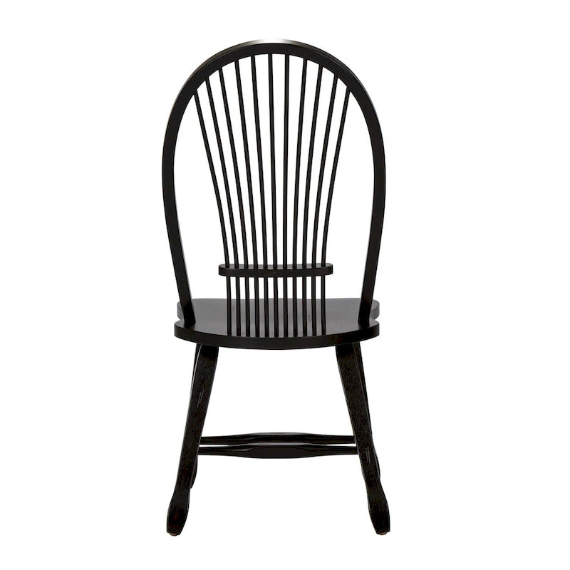 Sedia da pranzo Rustica Black Sheaf Back (confezione da 2)