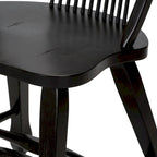 Sedia da pranzo Rustica Black Sheaf Back (confezione da 2)