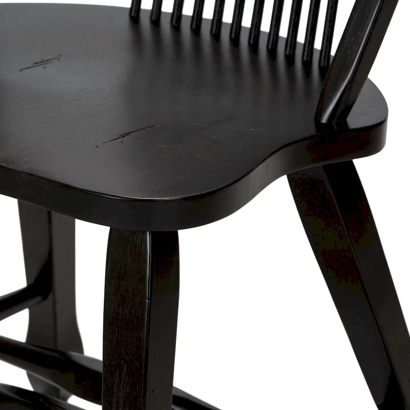 Sedia da pranzo Rustica Black Sheaf Back (confezione da 2)
