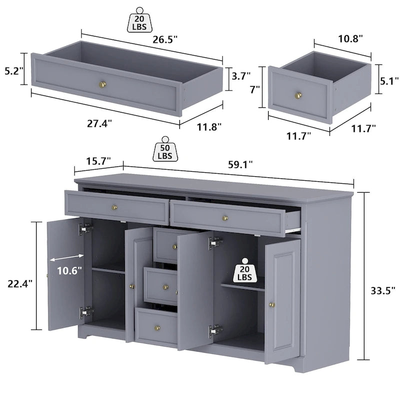 Libreria Contenitore Credenza Laccata Comò