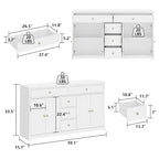 Libreria Contenitore Credenza Laccata Comò