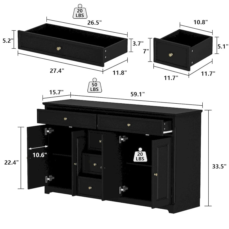 Libreria Contenitore Credenza Laccata Comò