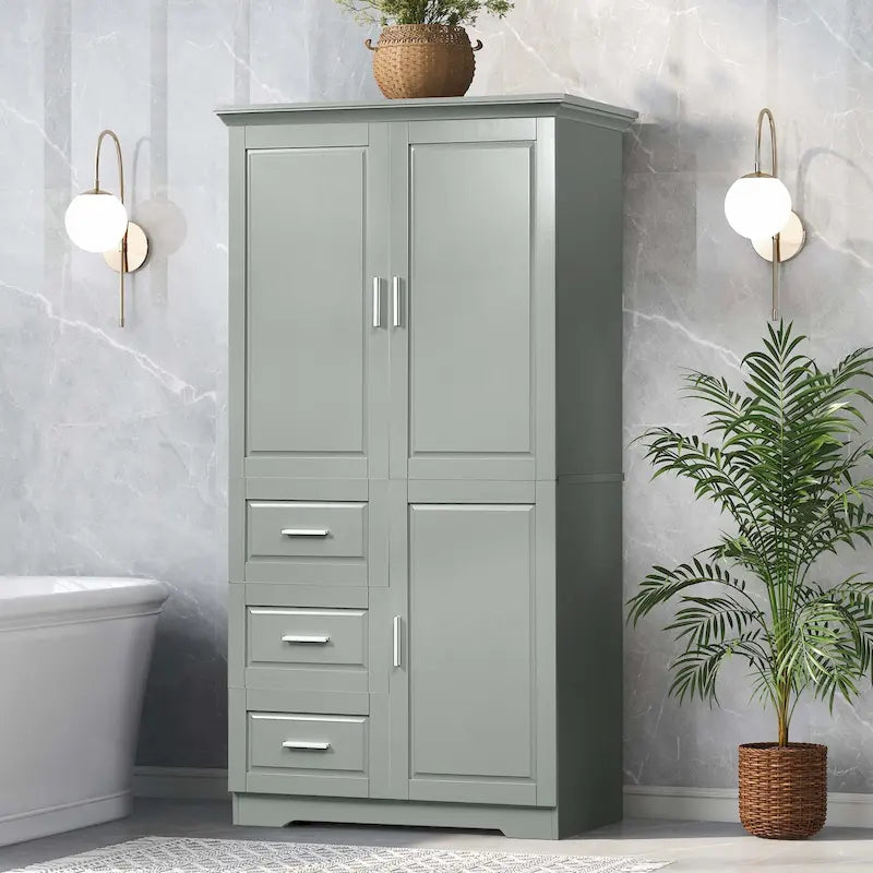 Mobiletto da bagno con cassetti e ripiano regolabile