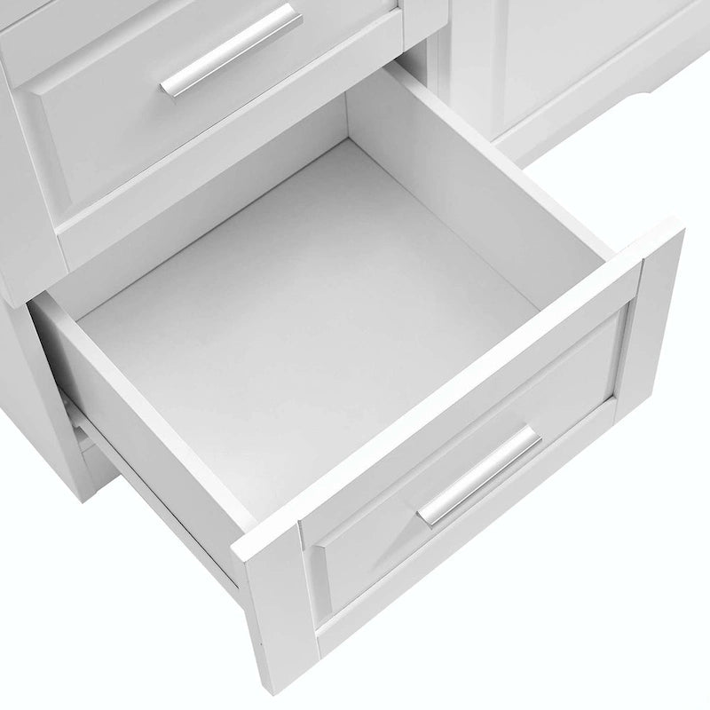 Mobiletto da bagno con cassetti e ripiano regolabile