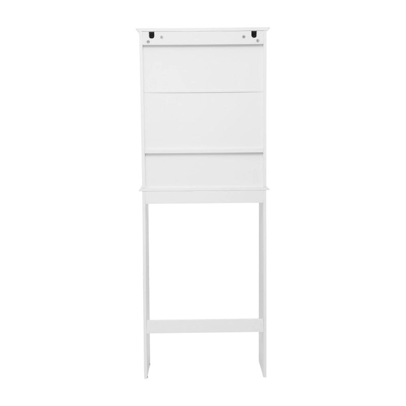 Mobiletto da bagno salvaspazio da mettere sopra il WC, con ripiani e ante con chiusura magnetica