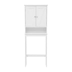 Mobiletto da bagno salvaspazio da mettere sopra il WC, con ripiani e ante con chiusura magnetica