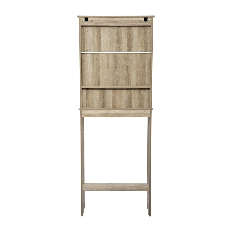 Mobiletto da bagno salvaspazio da mettere sopra il WC, con ripiani e ante con chiusura magnetica