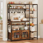 47,2 pollici in Bakers Rack con presa di corrente Coffee Bar con mobiletto