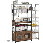 47,2 pollici in Bakers Rack con presa di corrente Coffee Bar con mobiletto
