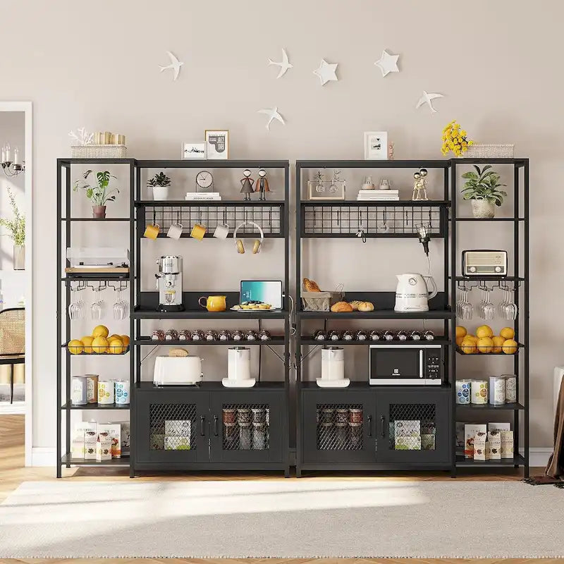 47,2 pollici in Bakers Rack con presa di corrente Coffee Bar con mobiletto