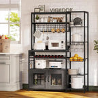 47,2 pollici in Bakers Rack con presa di corrente Coffee Bar con mobiletto