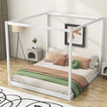 Letto a baldacchino con piattaforma King Size e gambe di supporto