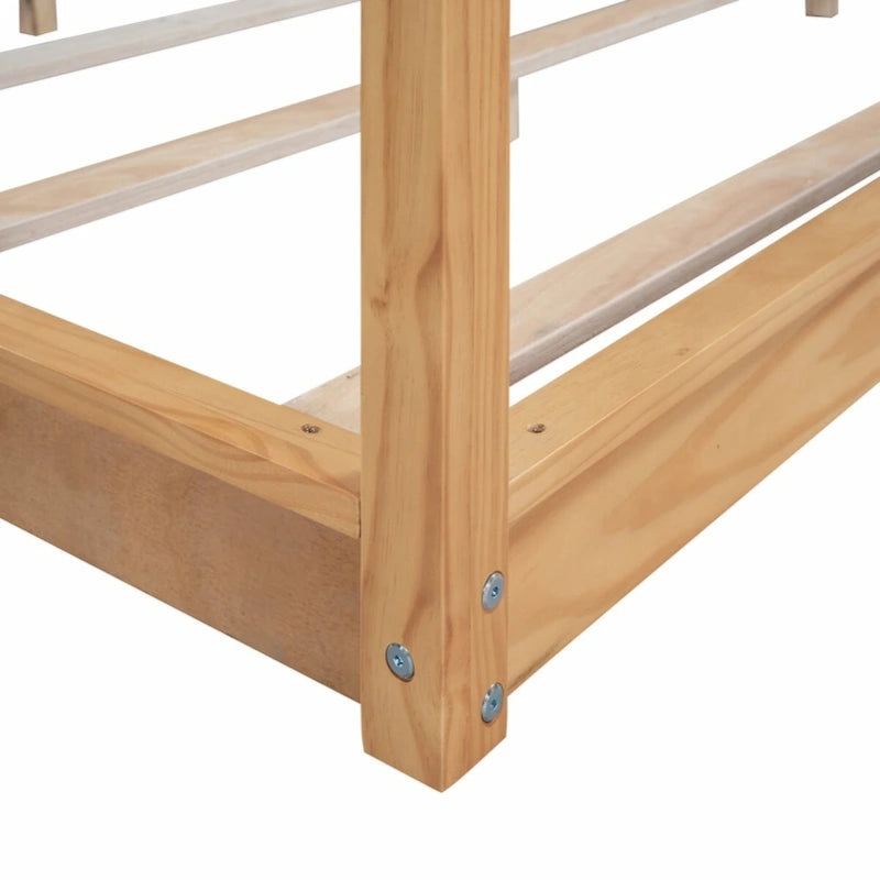 Letto a baldacchino con piattaforma King Size e gambe di supporto