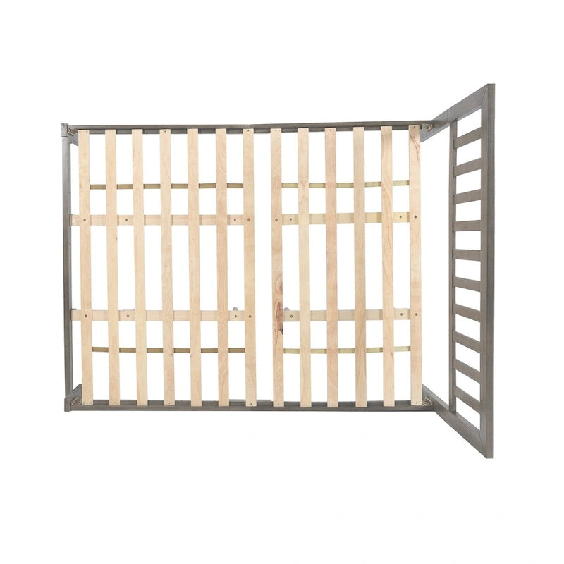 Letto a piattaforma in legno di acacia, Queen Size