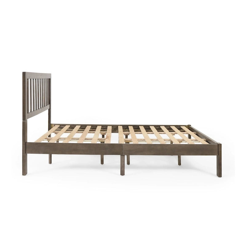 Letto a piattaforma in legno di acacia, Queen Size