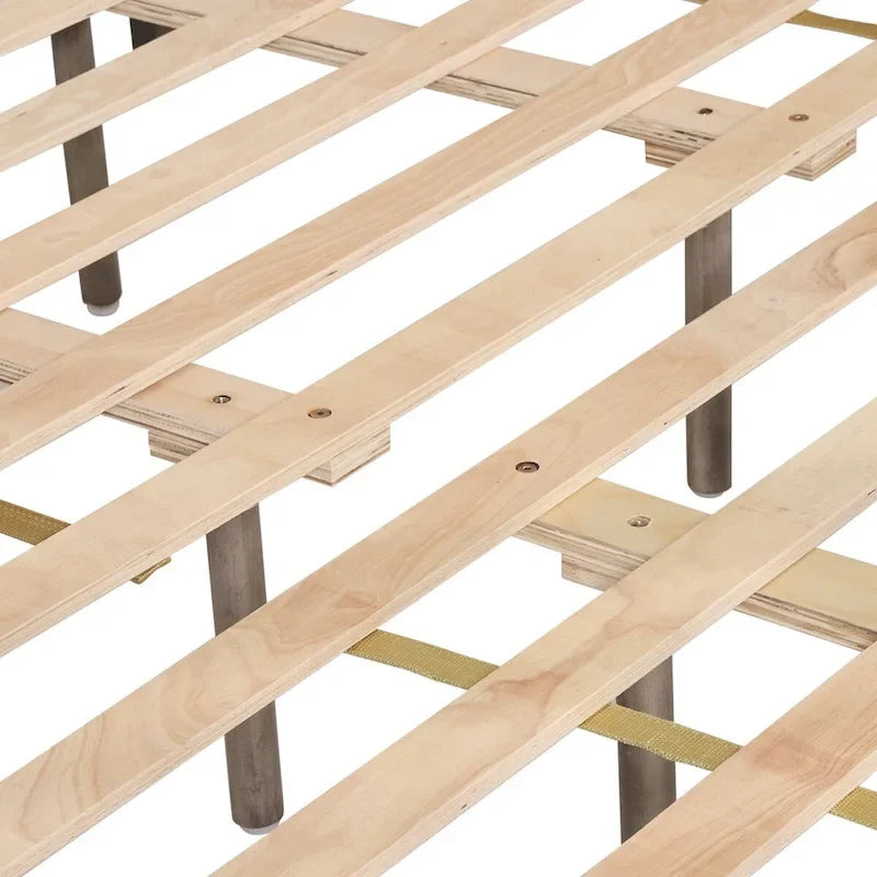 Letto a piattaforma in legno di acacia, Queen Size