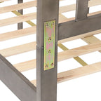 Letto a piattaforma in legno di acacia, Queen Size